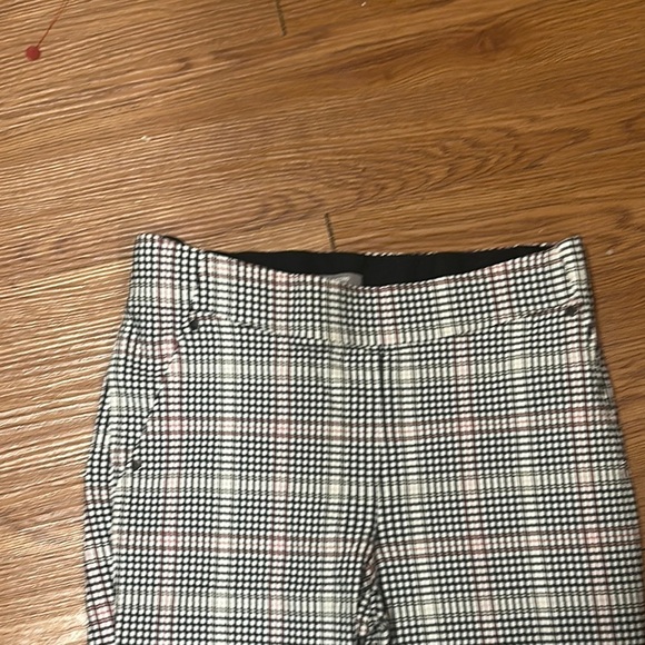 Stylish Plaid Pants Elastic Wide Waist Band Size Small Classy - Picture 4 of 9